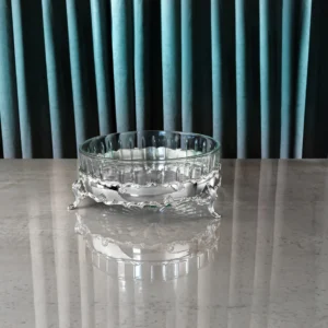 MİDYE BORDÜR  25 CM DİK KESME CAMLI SALATA KASESİ