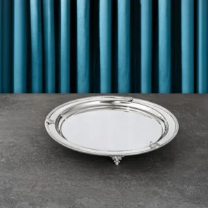 YAPRAKLI İNGİLİZ BORDÜR 33 CM YUVARLAK TEPSİ